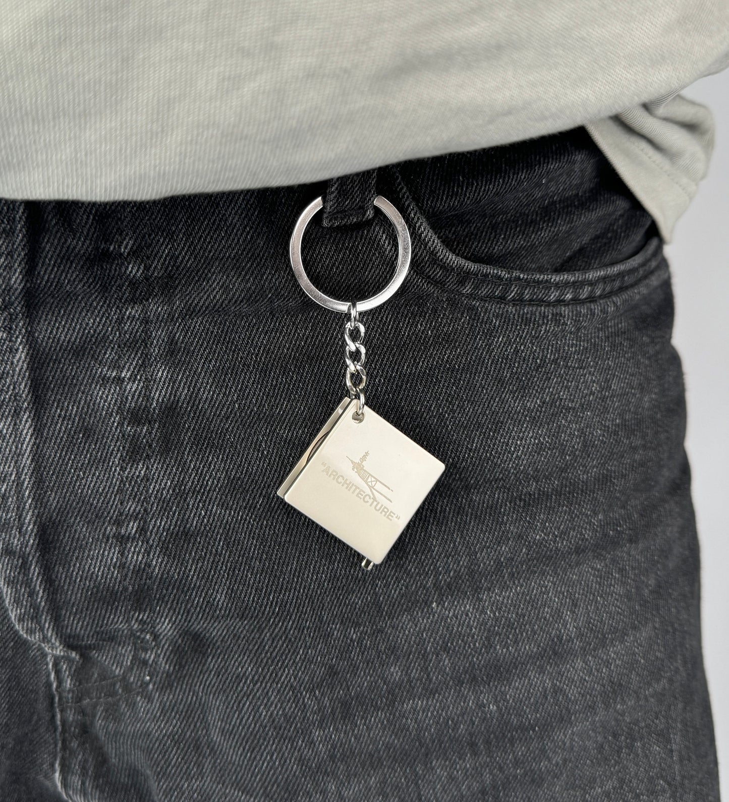 Tape Measure Keychain